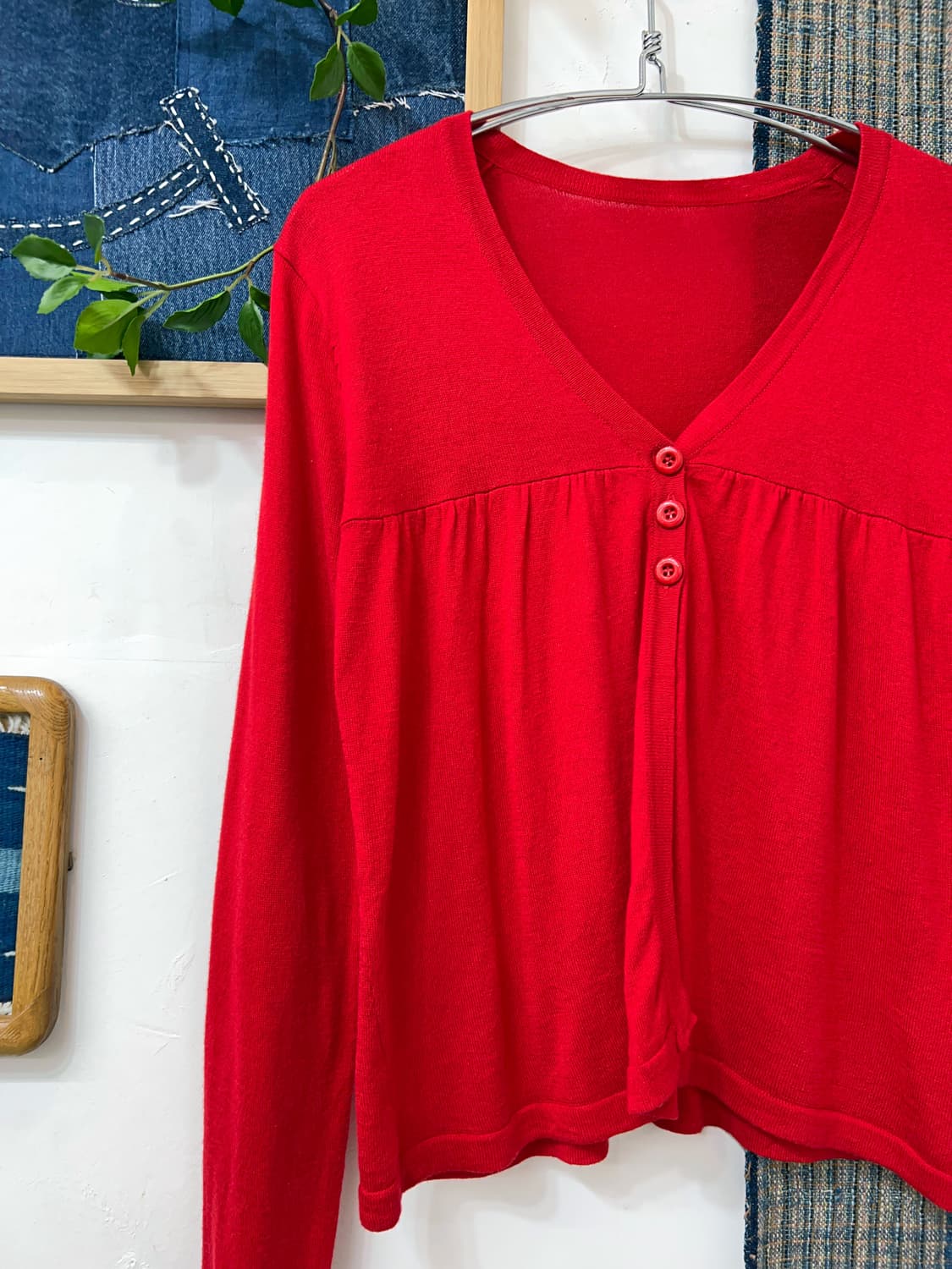 👧🏻‘U.  Red V-Neck   상품이미지6