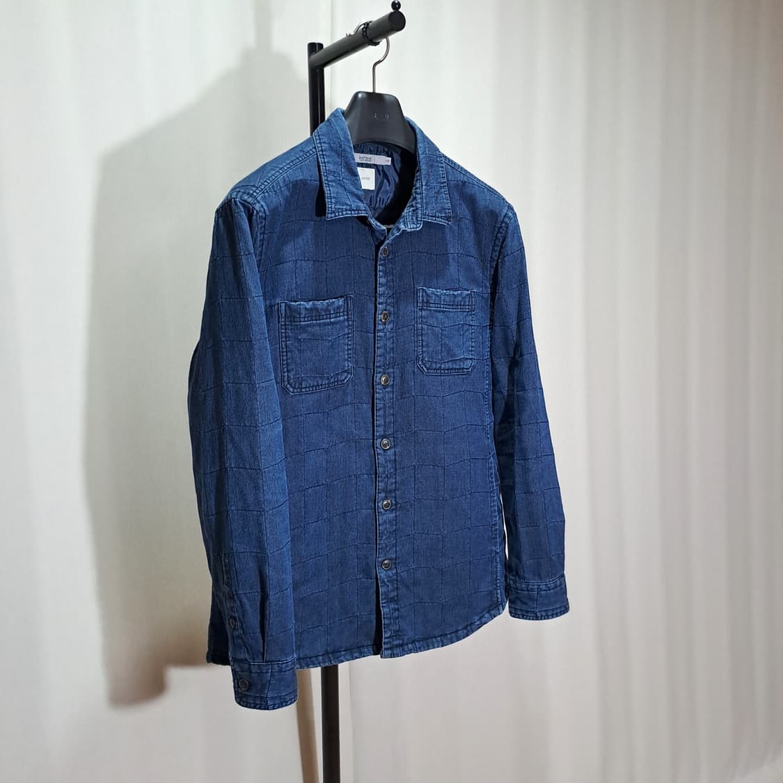 (택포) 시리즈 누빔 퀼팅 데님 아우터 셔츠 105 B368 상품이미지3