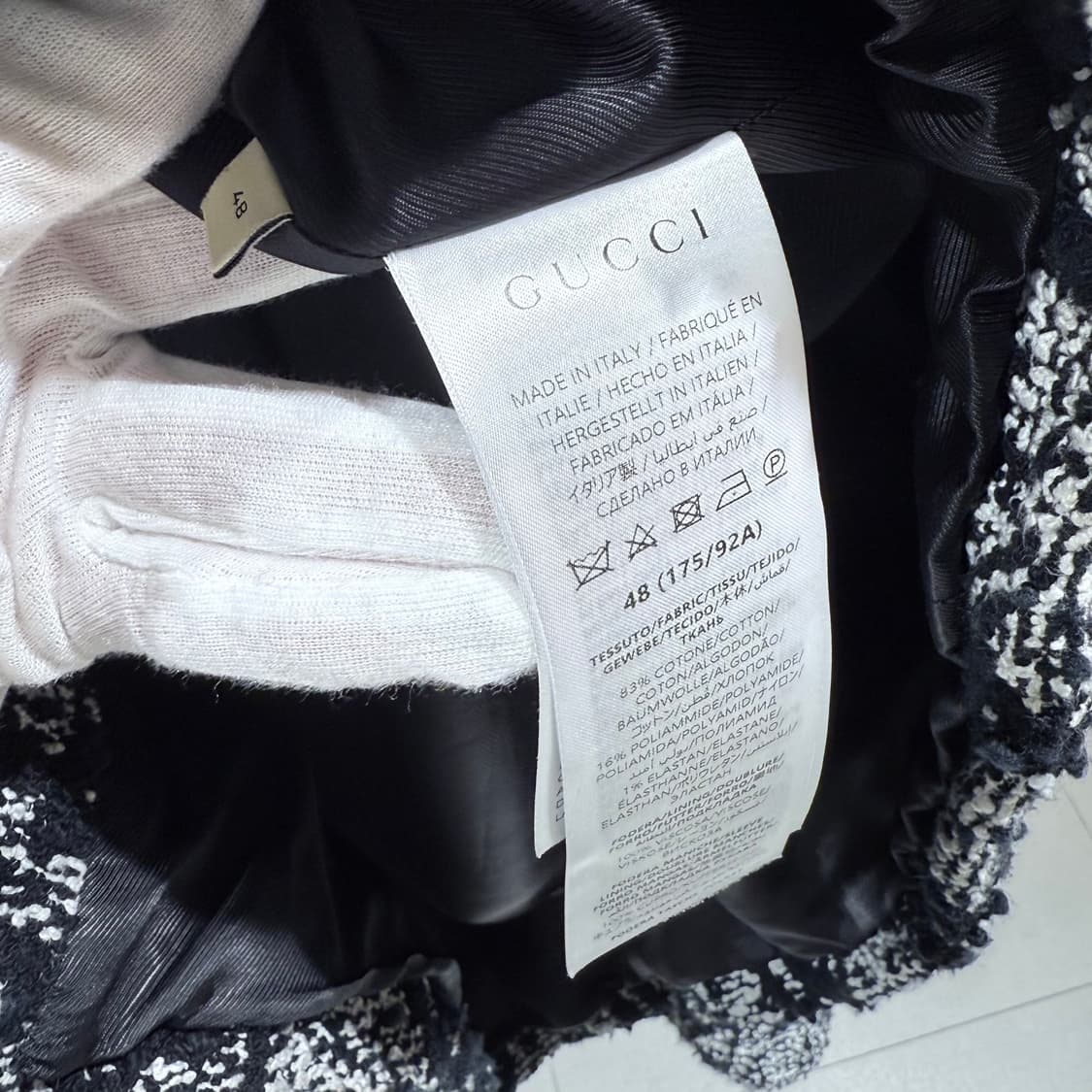 48 / 구찌 GG모노그램 트위드 자켓 상품이미지7