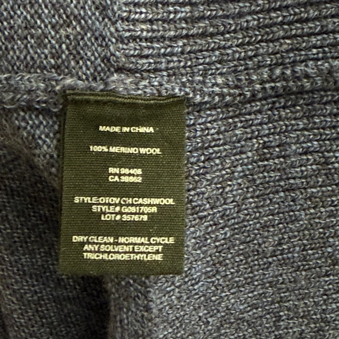 띠어리 네이비 투웨이 울 니트 후드집업 Xs 상품이미지3