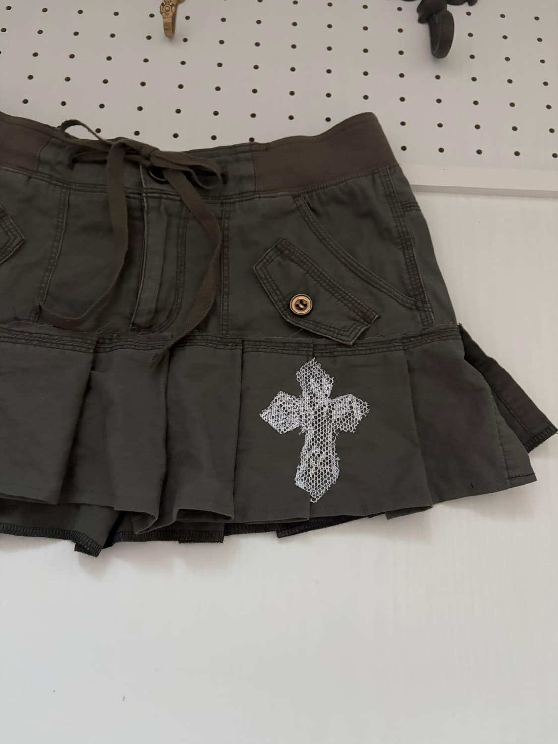 • hurtremake khaki lace cross patch plea 상품이미지3