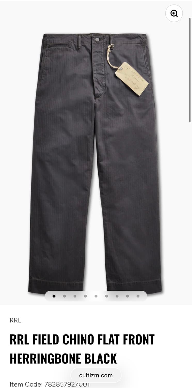 RRL 필드 치노 헤링본 블랙 31x32 상품이미지2