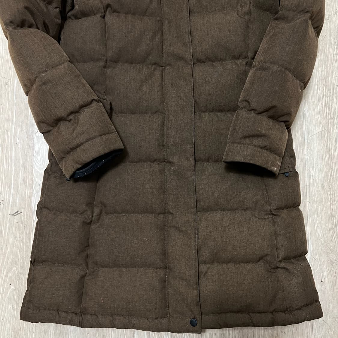 디스커버리 여성 라쿤퍼 후드 덕다운 롱패딩 M/95  상품이미지5