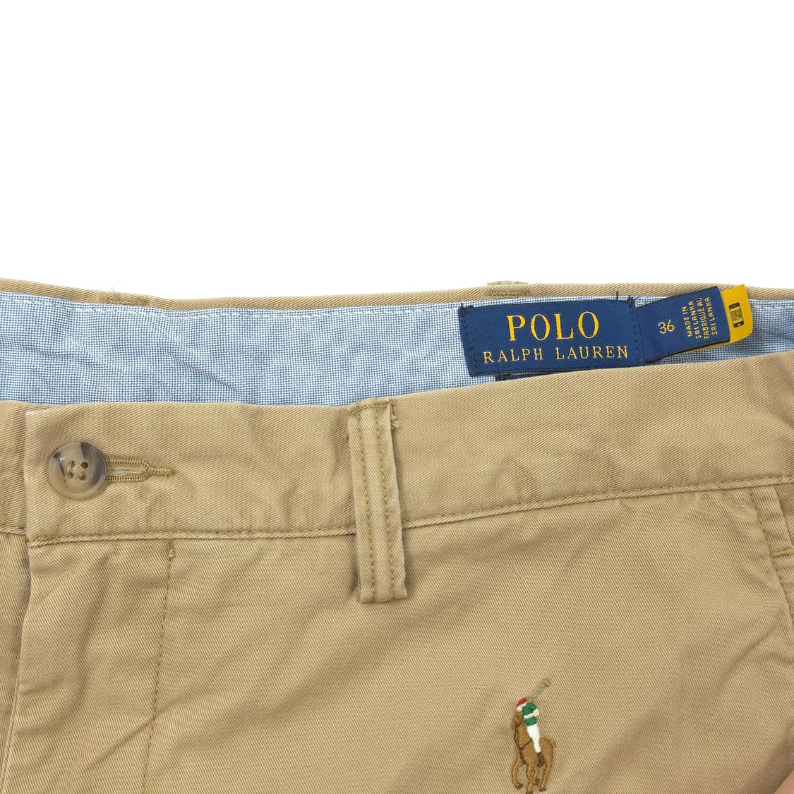 폴로 랄프로렌 올오버포니 스트레치 코튼 트윌 반바지 브라운 (36) 상품이미지4