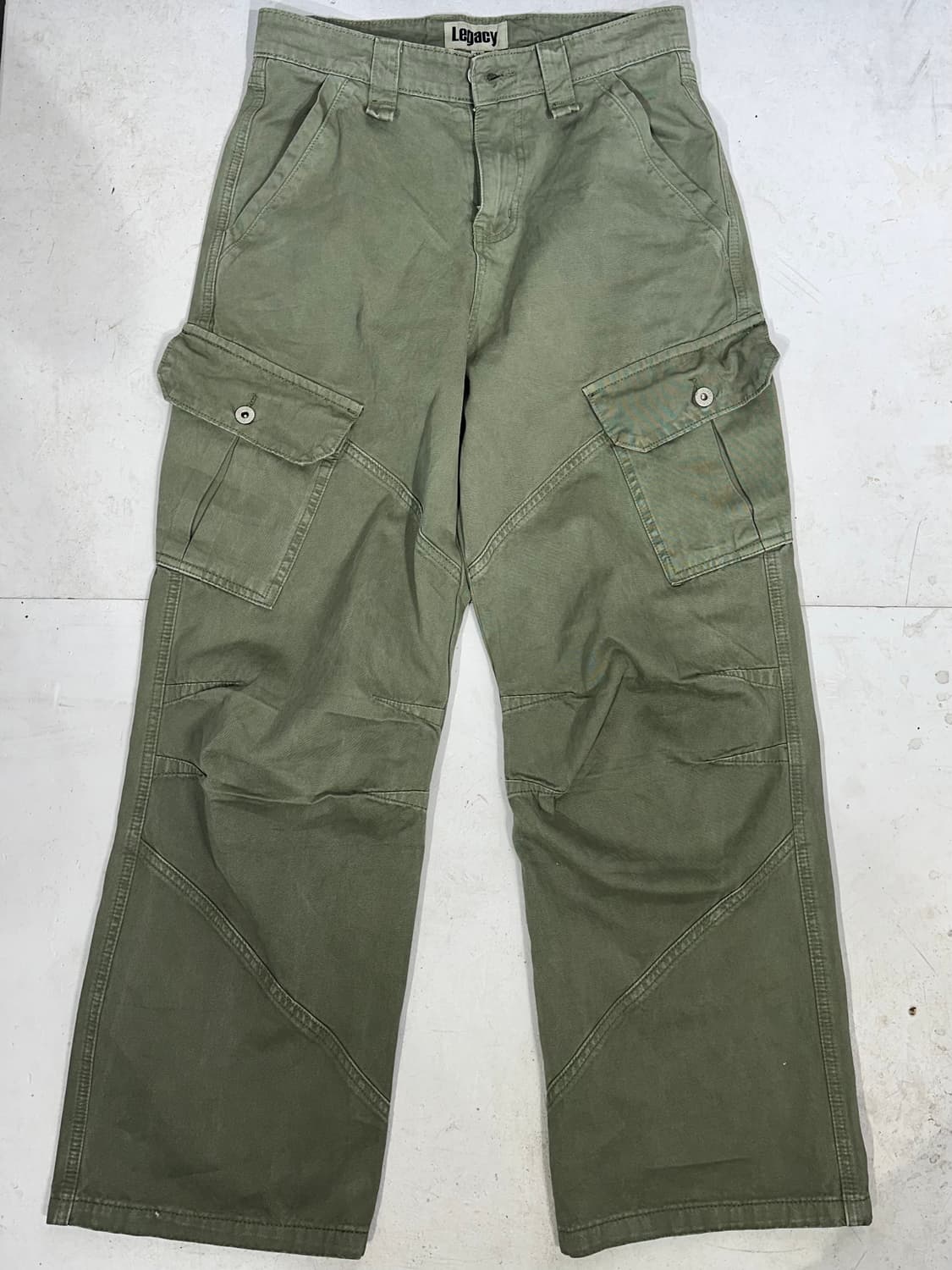 빈티지 Legacy 와이드 카키 카고 팬츠 바지 M 상품이미지4