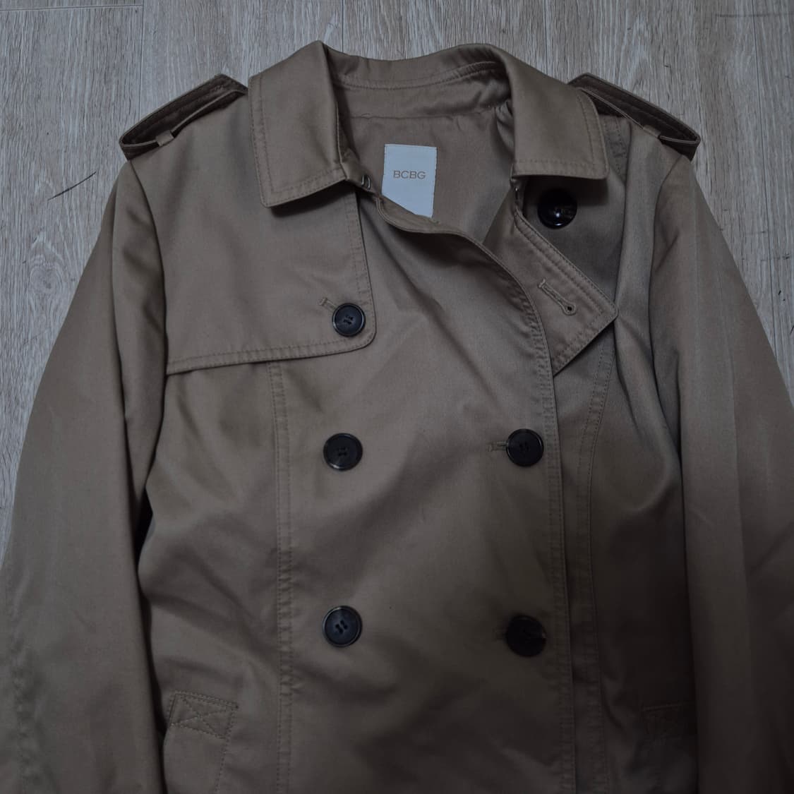 BCBG 비씨비지 여성 더플 더블 트렌치코트 55-66 상품이미지2