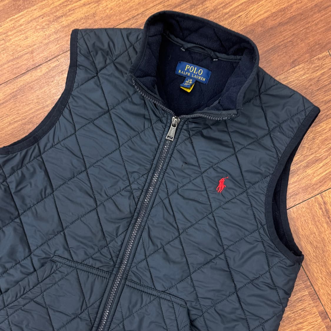 여성용 L 폴로 랄프로렌 네이비 퀼팅 베스트  상품이미지3