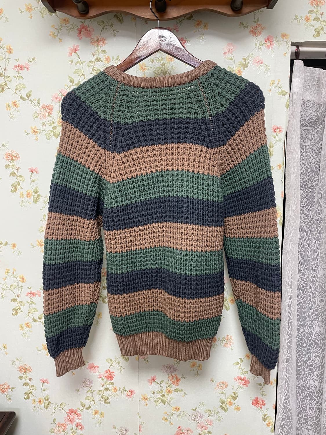 스트라이프 와플 니트 상품이미지2