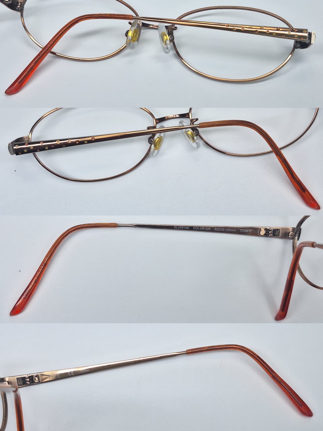 일본제 순수 티타늄 오벌형 안경테/엘르 ELLE EL25916E/빈티지  상품이미지5