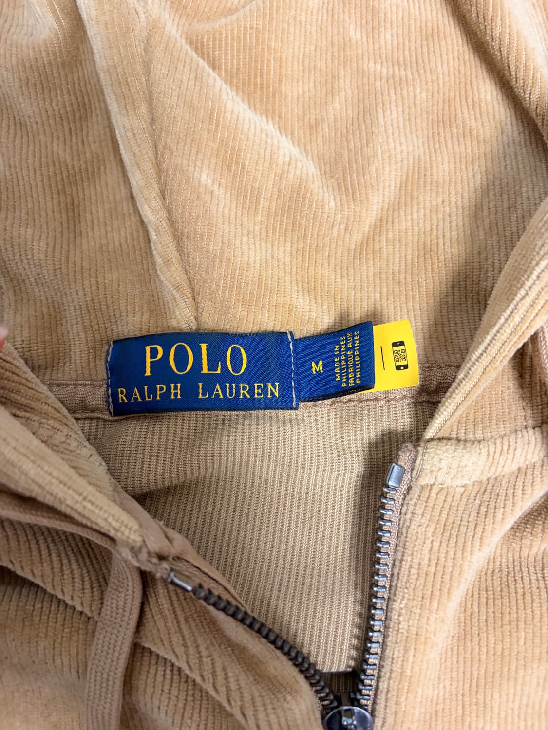 폴로 랄프로렌 코듀로이 후드 집업 M 상품이미지3
