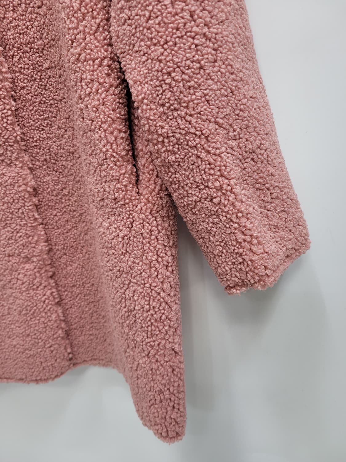 DAKS 닥스 키즈 무스탕 부클 코트 / 아동 130 (11Y) 핑크
 상품이미지5