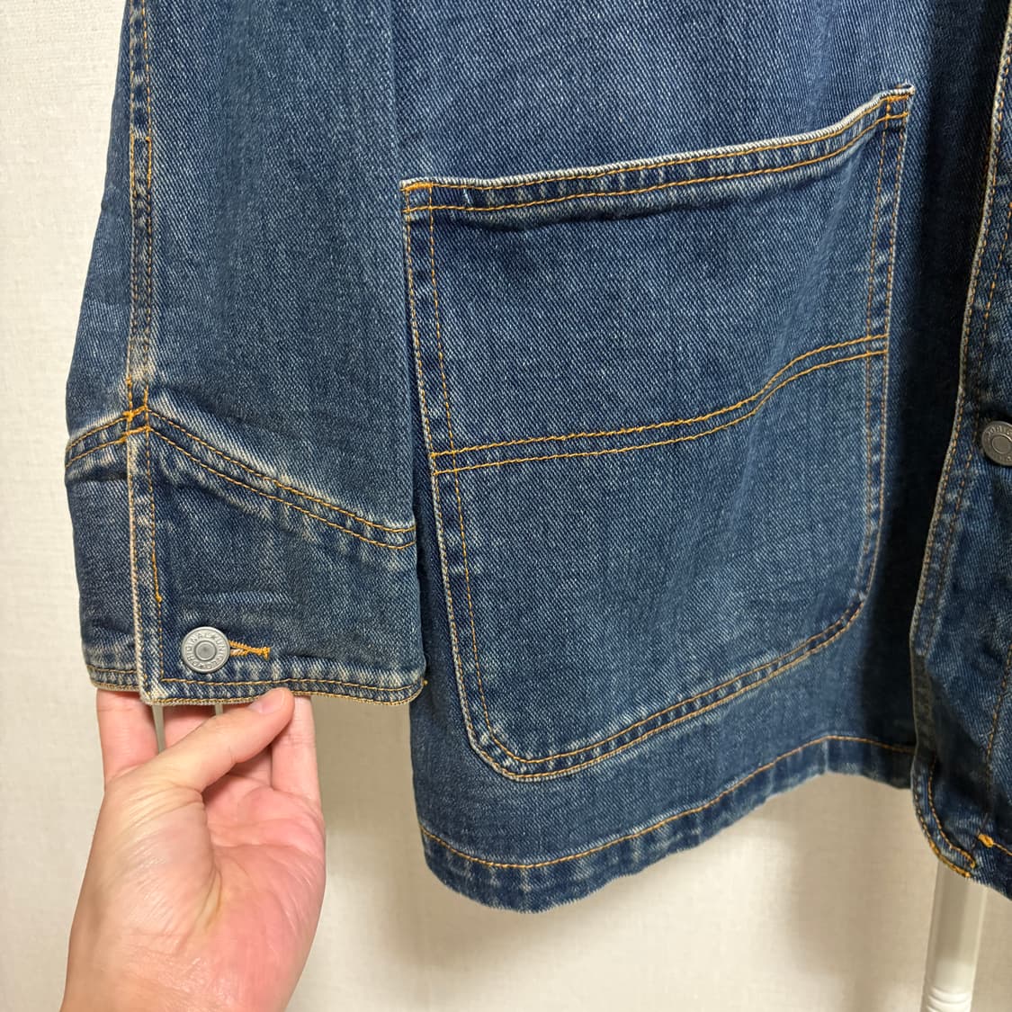 유니클로 데님 초어자켓 / 진청, M 상품이미지6
