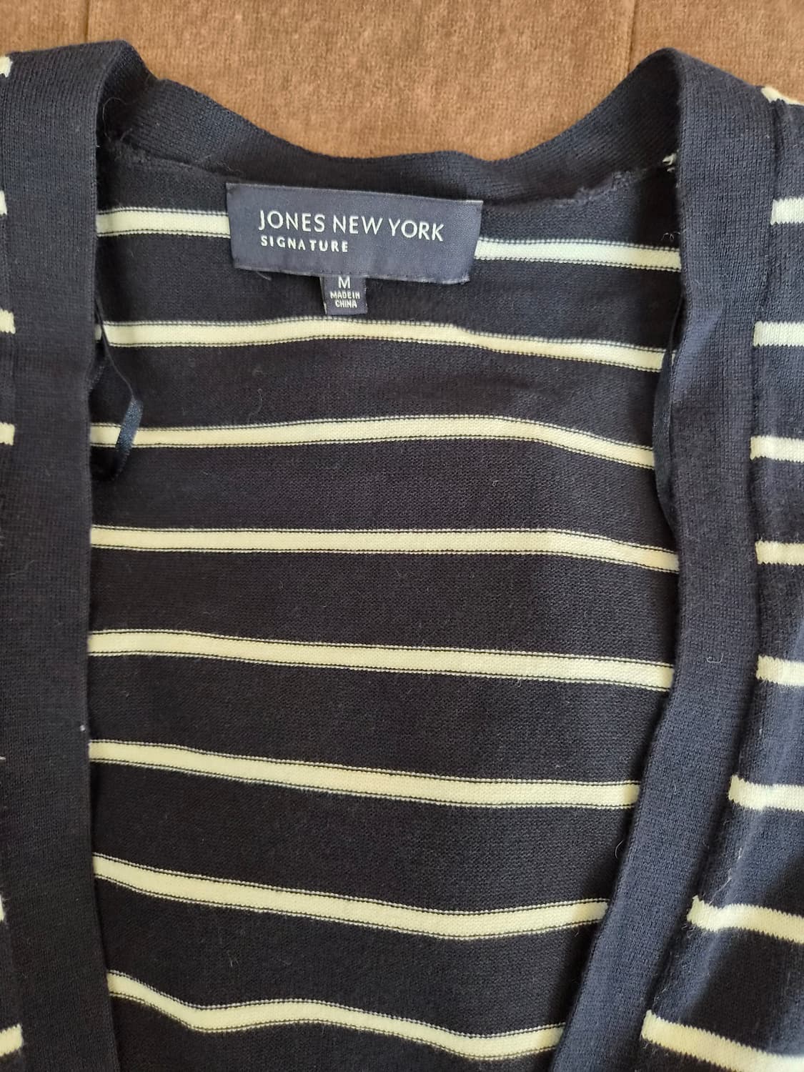 새상품)Jones New York 여성 스트라이프크롭가디건 M사이즈 상품이미지5