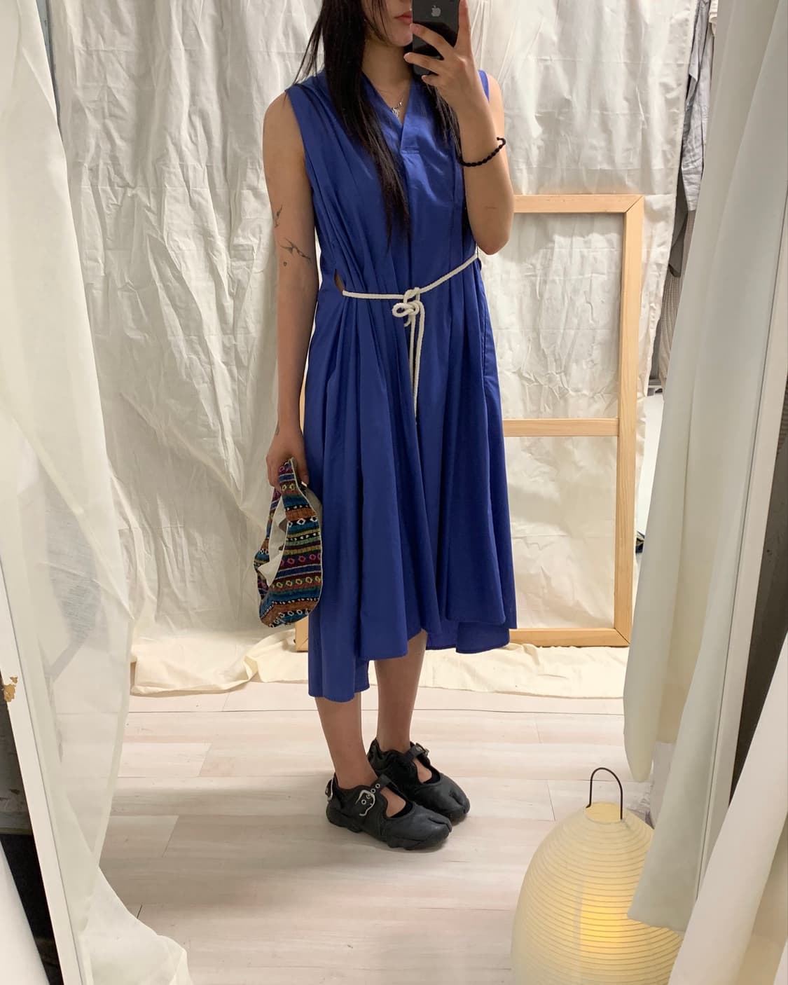 [Ray BEAMS] cobalt blue drape dress 상품이미지9