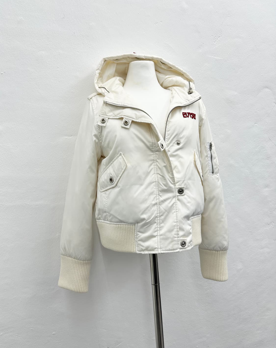 EVISU white padding bomber  상품이미지8