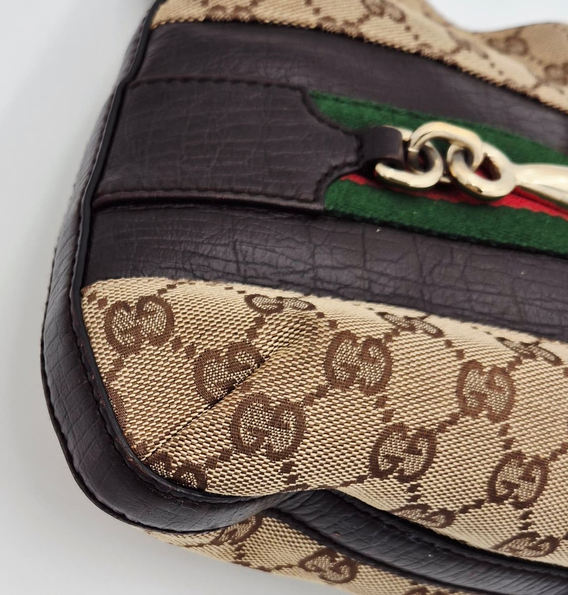 구찌 슈프림 홀스빗 GG 캔버스 호보백 상품이미지6