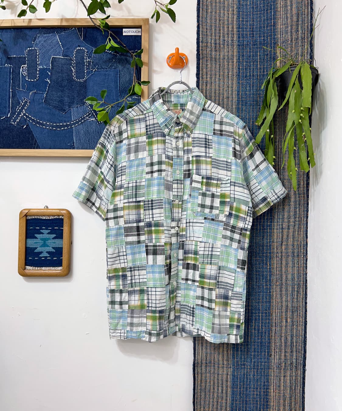 Patchwork Madras Check B.D. Shirt 상품이미지1