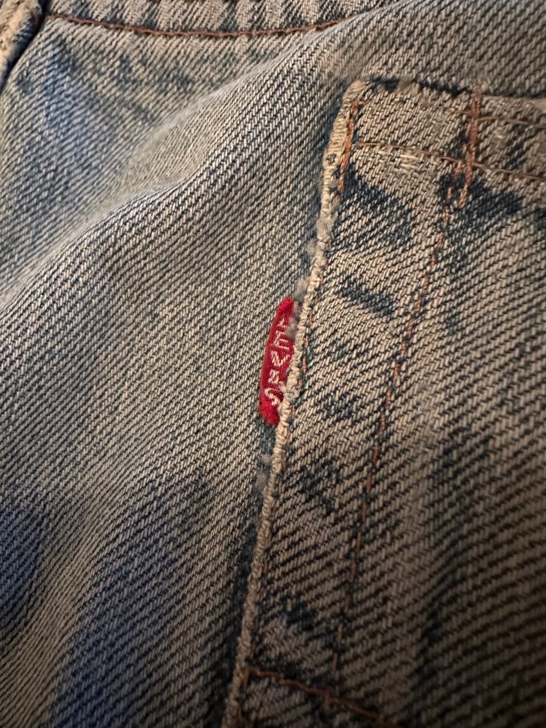 빅사이즈 60s USA 빈티지 리바이스 501 빅e 셀비지 데님 팬츠 상품이미지8