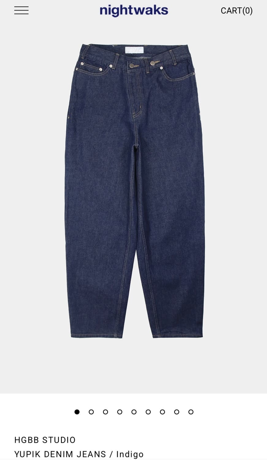 [HGBB STUDIO] YUPIK DENIM JEANS (INDIGO) 상품이미지1