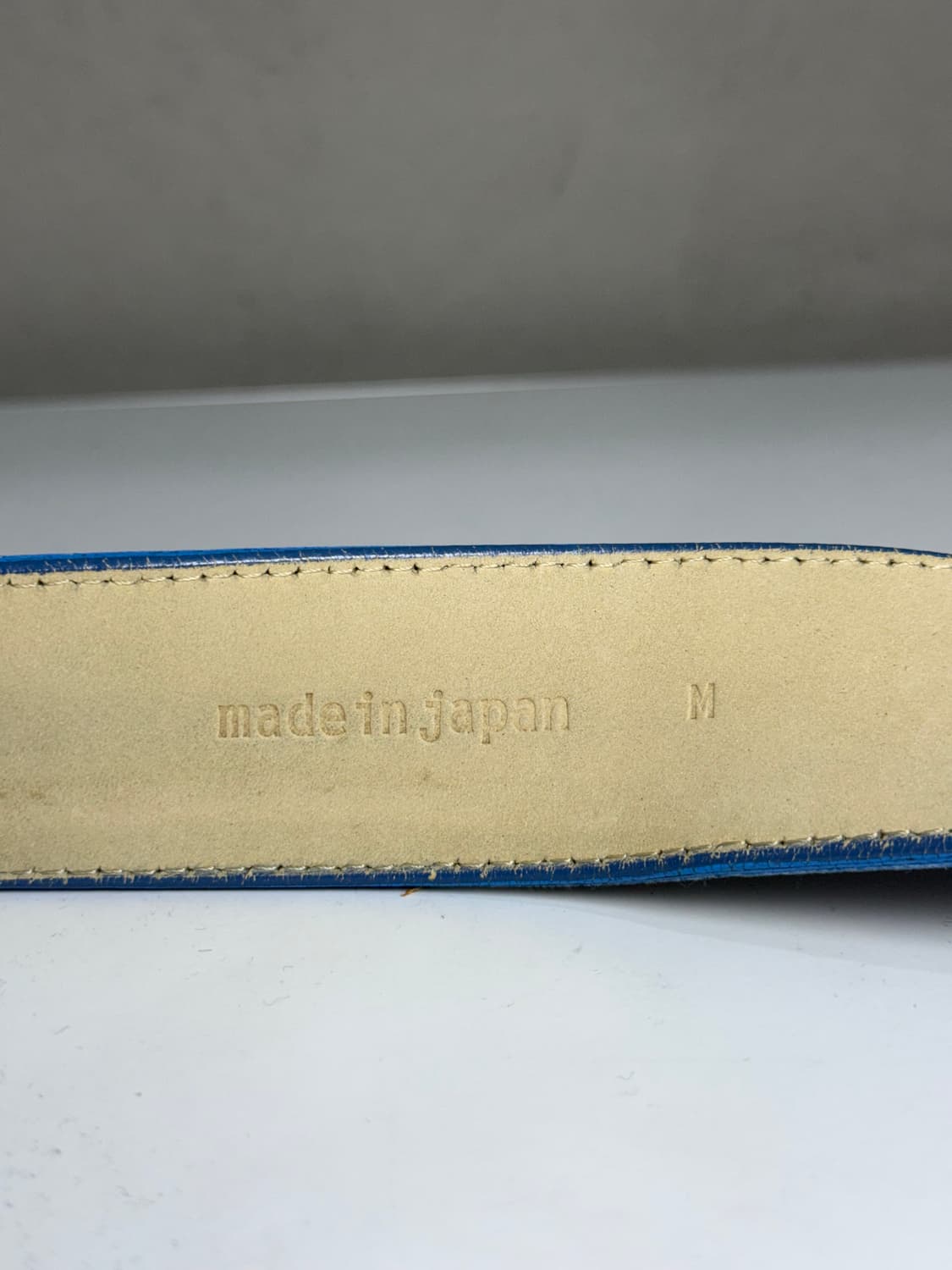 니고 시절 진짜 베이프 아카이브 소가죽 체크 패턴 벨트 상품이미지4