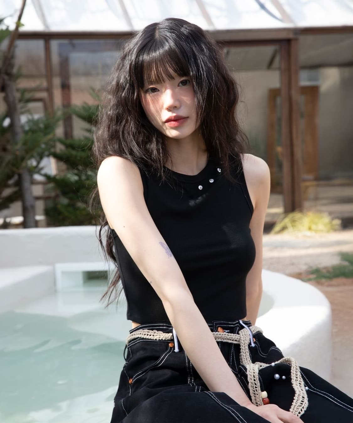 루나키후 WXT060 별똥비 리벳 슬리브리스 (BLACK) 상품이미지2