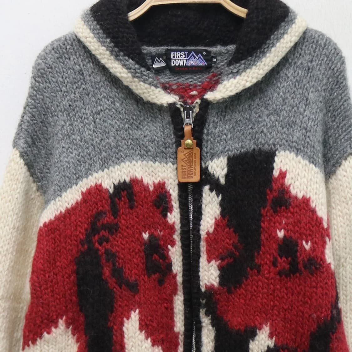 퍼스트다운 울혼방 코위찬 가디건 60979 상품이미지5