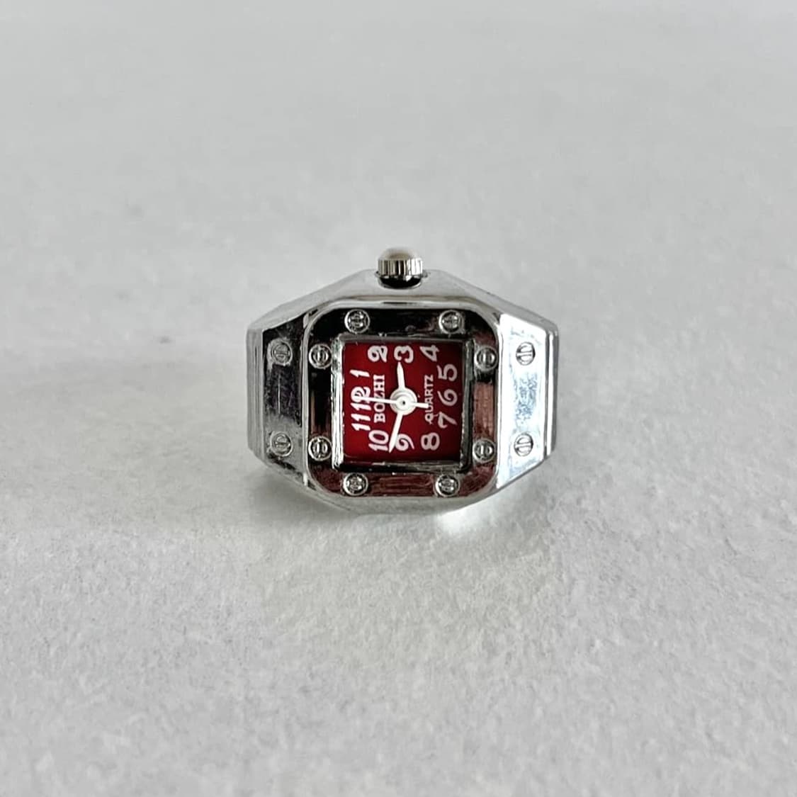 레드 쿼츠 시계 반지 상품이미지1