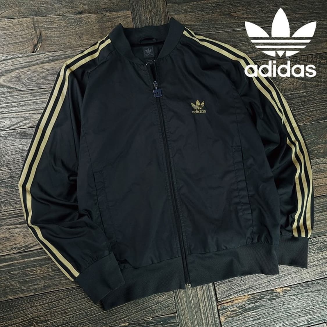 [아디다스] 00'S 빈티지 흑금 블랙 골드 져지 트랙탑 M20105 상품이미지1