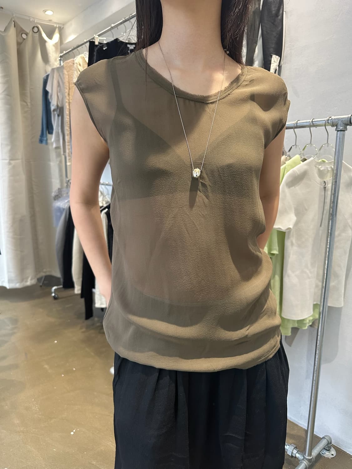Helmut Lang Silk Top 상품이미지1