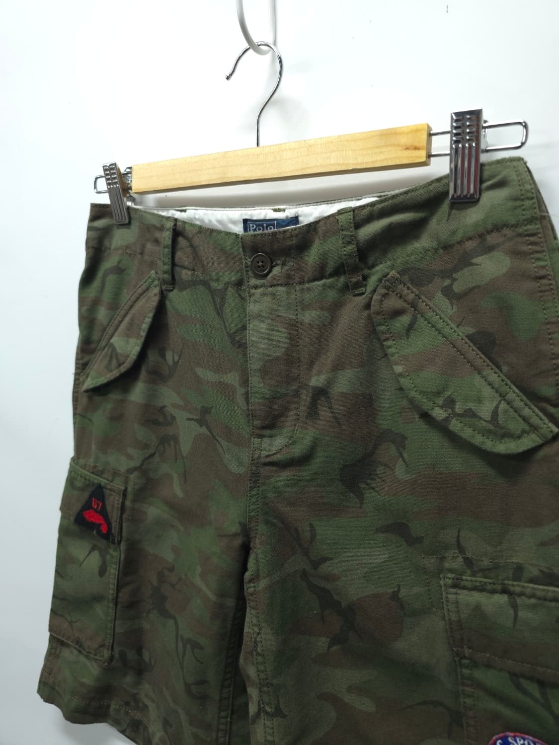 폴로 랄프로렌 와펜 패치 카모 카고 반바지 (26사이즈) 상품이미지5