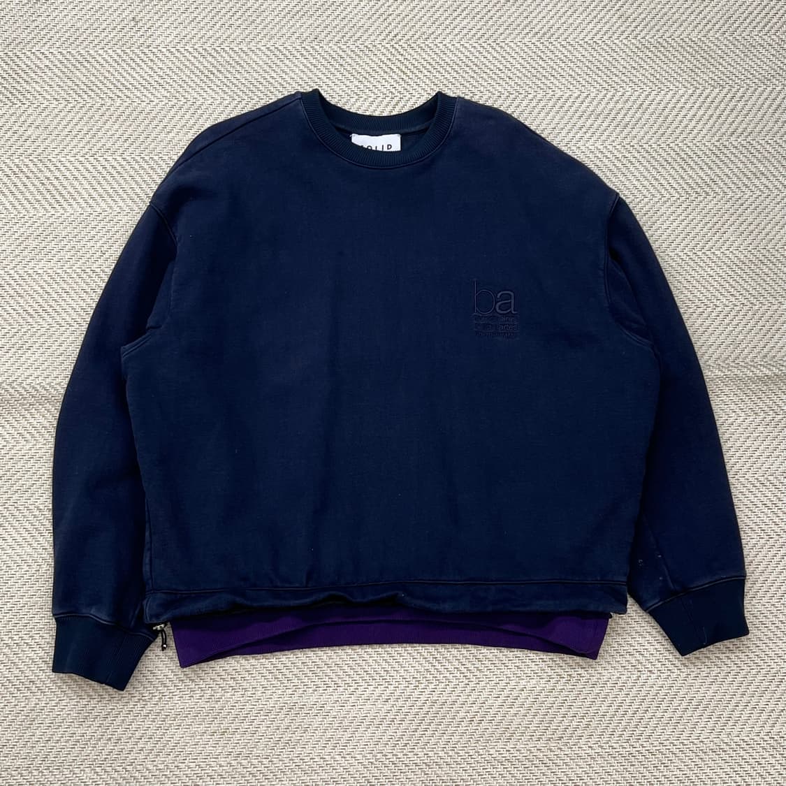 솔리드옴므 레이어드 스웻셔츠 r2288 상품이미지1