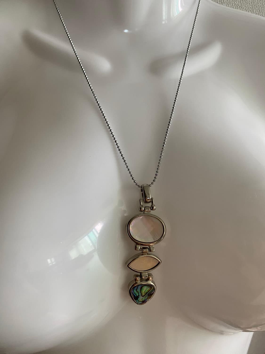 18k 도금 앤틱 자개 목걸리 빈티지 상품이미지5