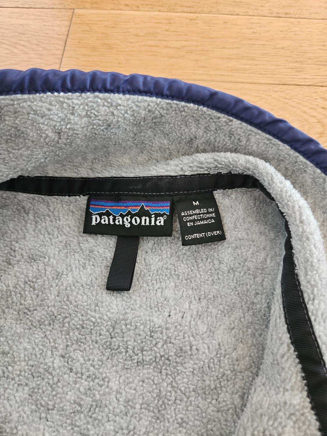 소장 파타고니아 신칠라 시멘트 블루 후리스 플리스 아노락 상품이미지4