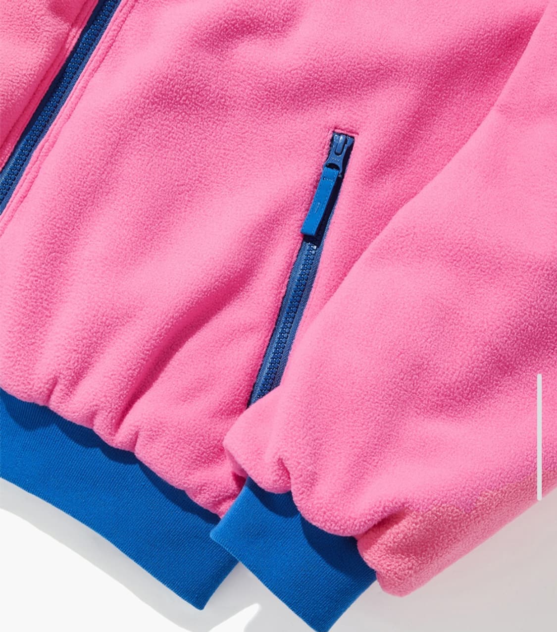 아웃스탠딩 리버시블 후리스 점퍼 블루핑크 상품이미지6