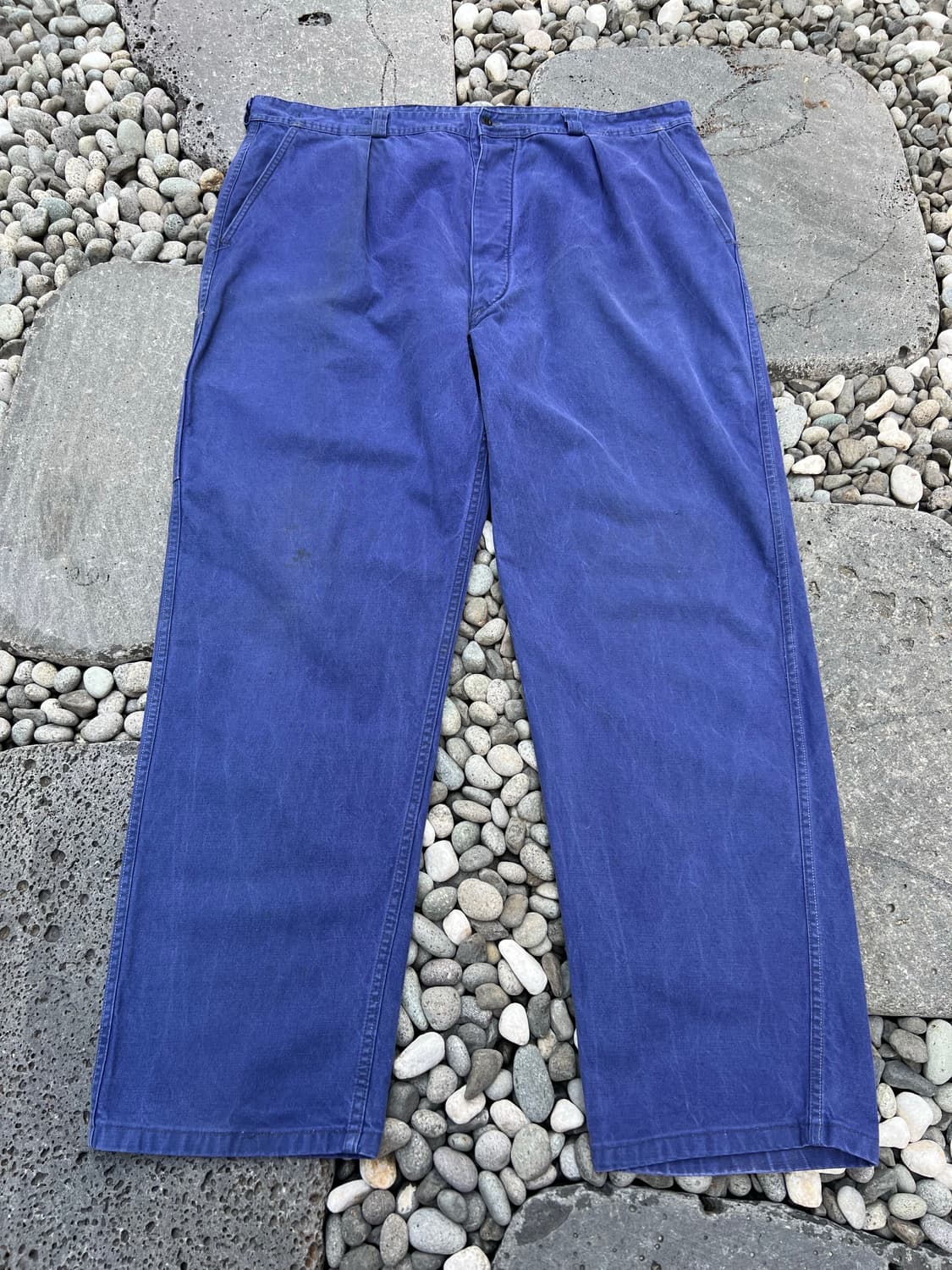 OLD VINTAGE WASHING FADED BLUE 프렌치워크팬츠 상품이미지1