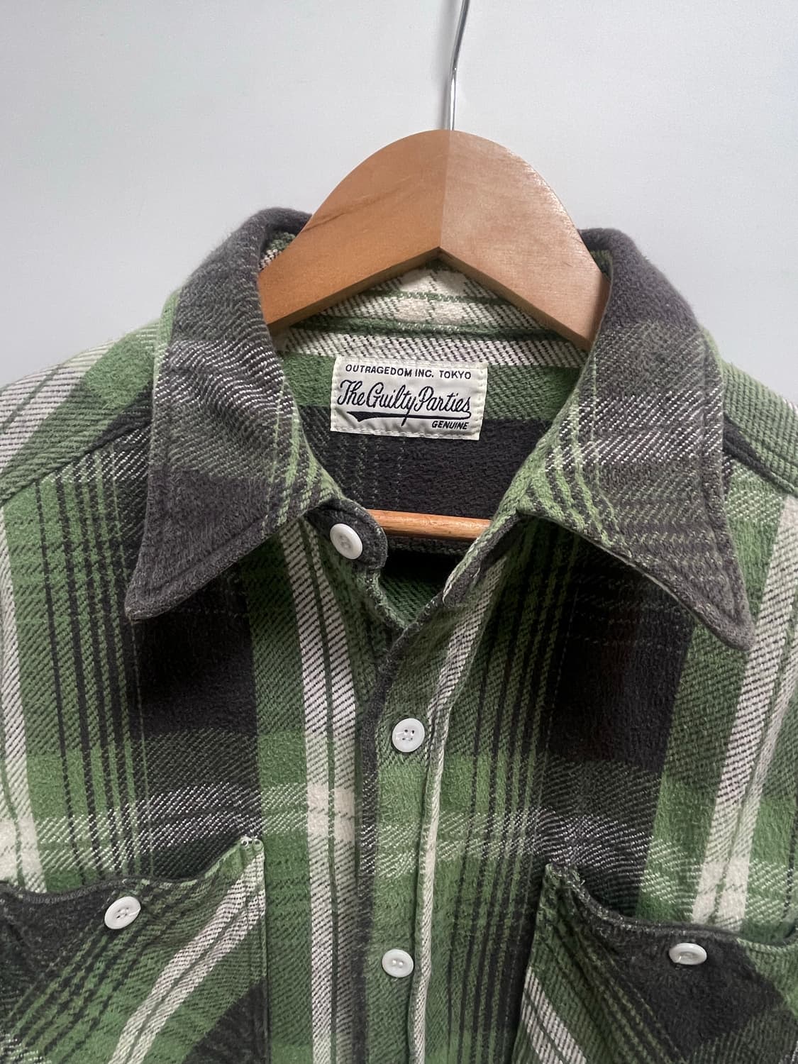 와코마리아 플란넬 체크 셔츠 상품이미지4