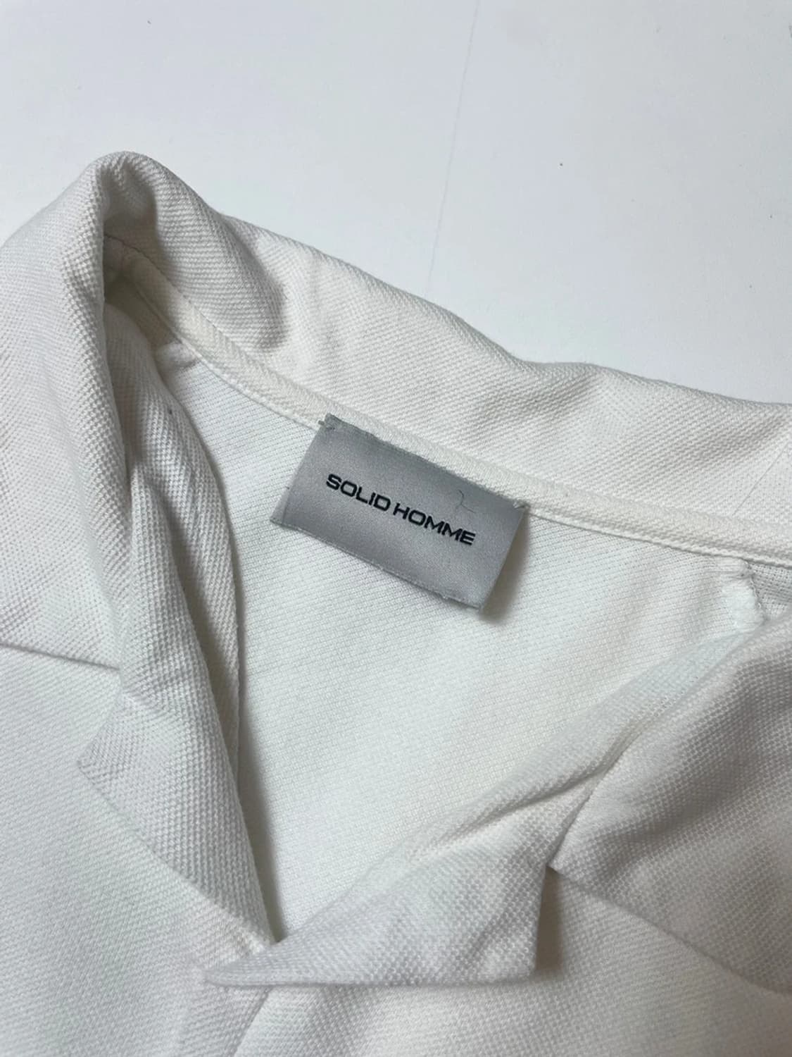 솔리드옴므 18SS 오픈 카라넥 반팔 티셔츠 PN9531 상품이미지6