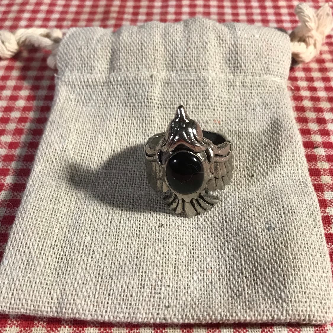 실버 925 이글 발톱 오닉스 링 상품이미지1