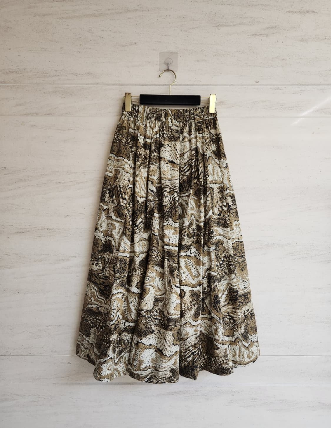 (새상품)가니 프린팅 허리밴딩 롱스커트 34사이즈 상품이미지5