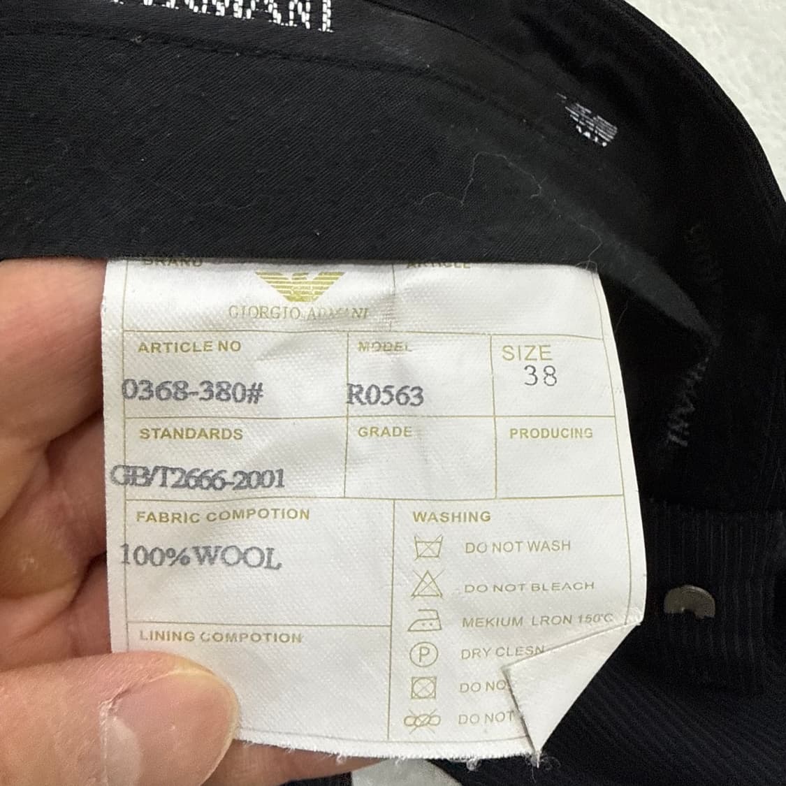 38 조르지오 아르마니 스트라이프 슬랙스 0320T 상품이미지5