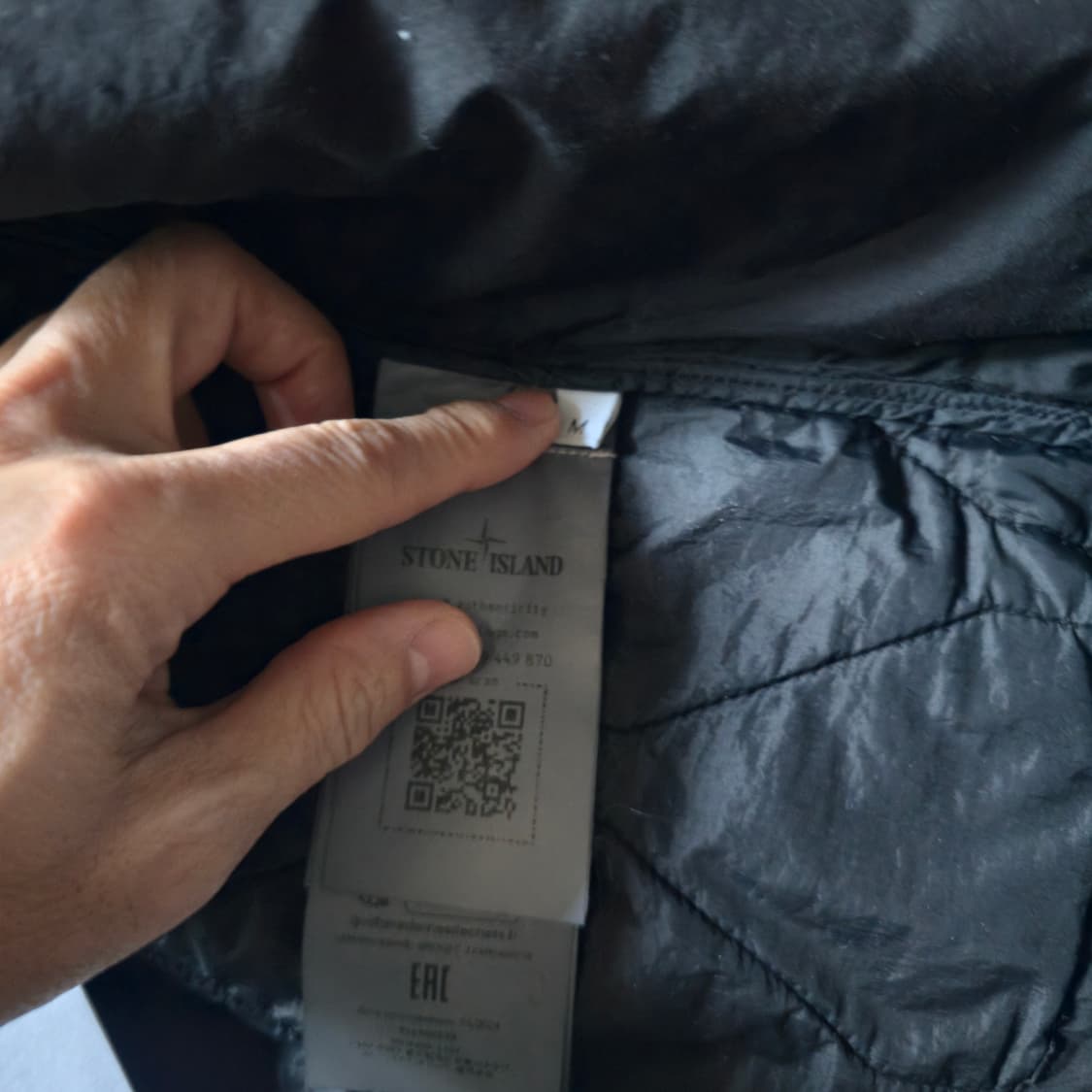 (m) 스톤아일랜드 24fw 50fili 퀼팅 자켓 블랙 상품이미지6