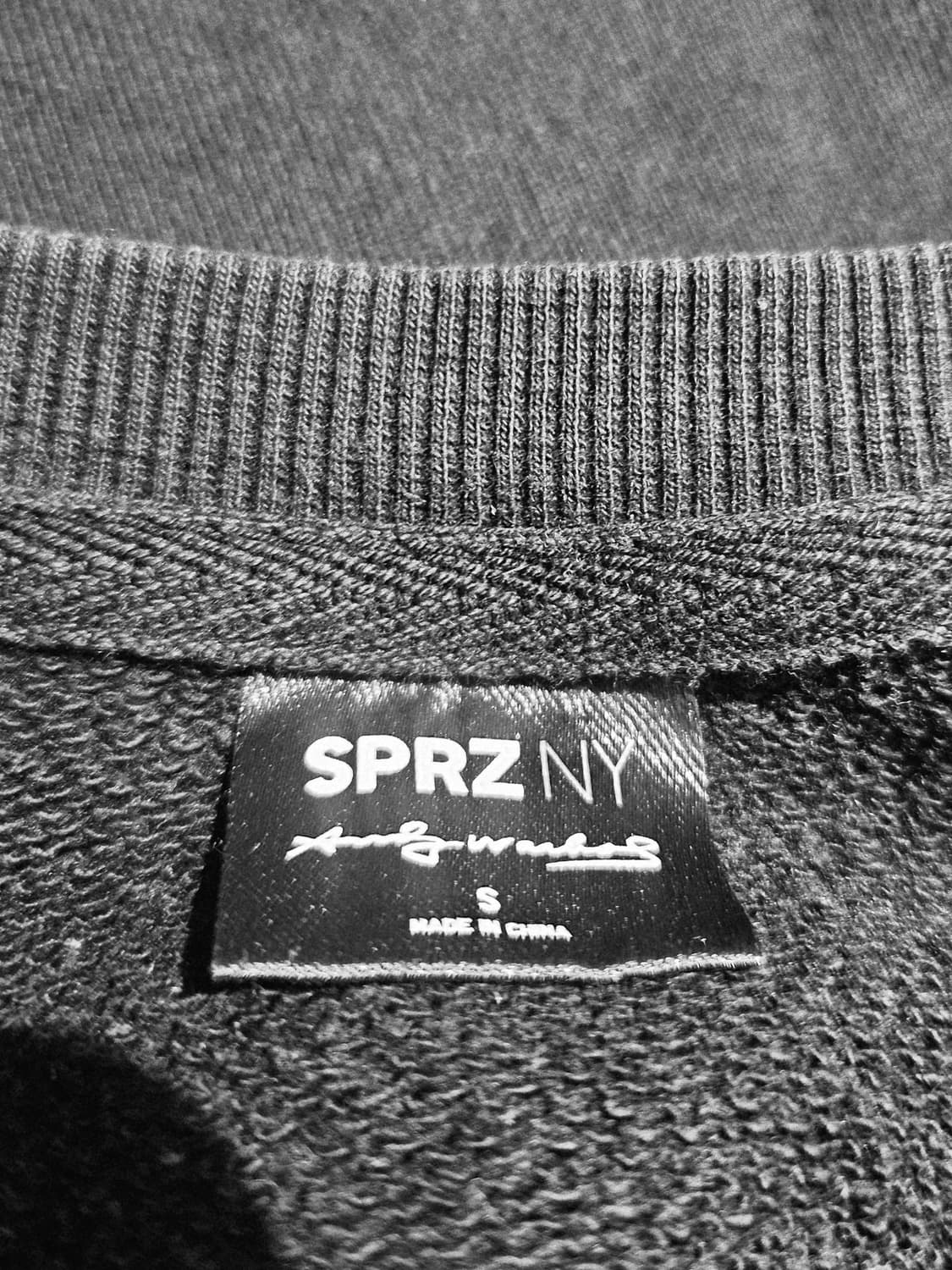 1980레어 빈티지 앤디워홀 맨투맨 원피스 SPRZ NY 팝아트 롱맨투맨 상품이미지7