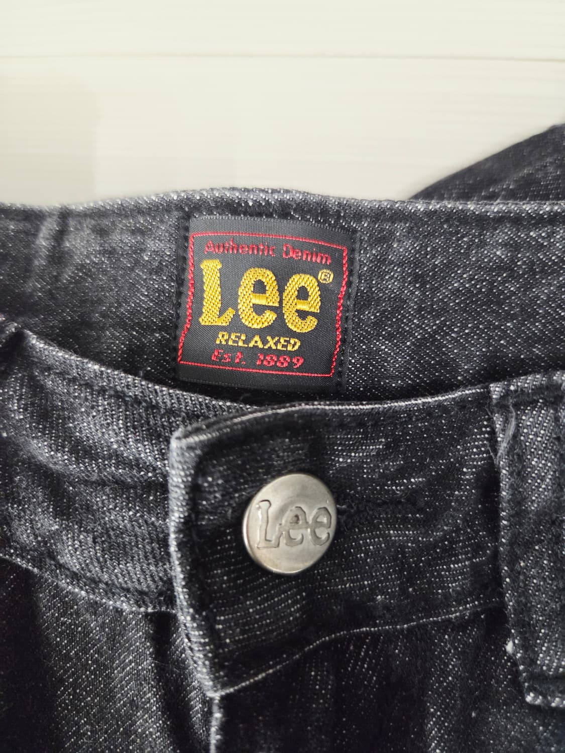 Lee 리 와이드핏 블랙 데님 진_24 상품이미지8