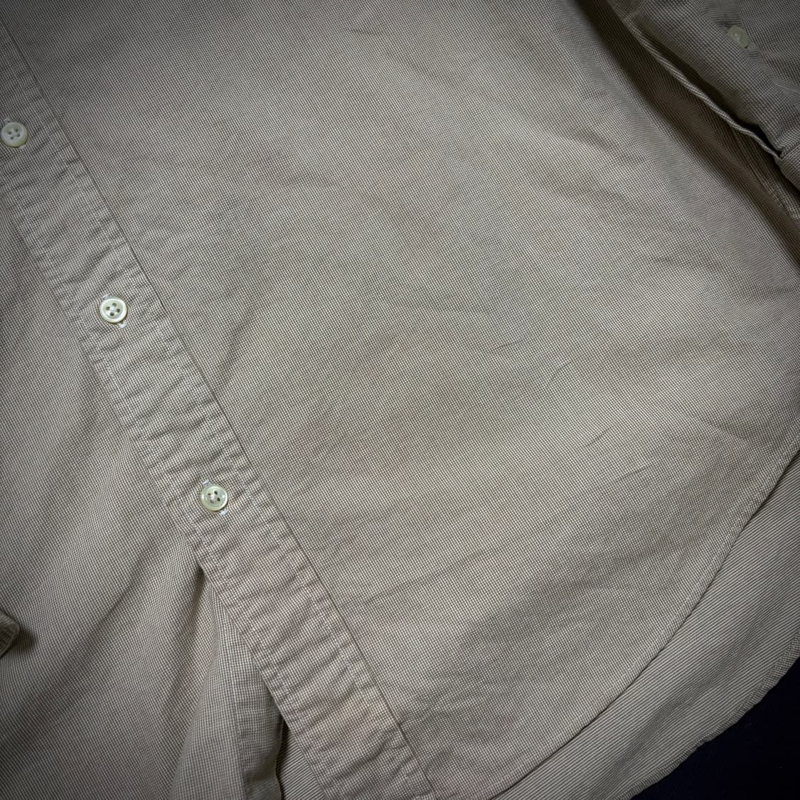 90s Ralph Lauren Big Shirt Beige Cotton 상품이미지7