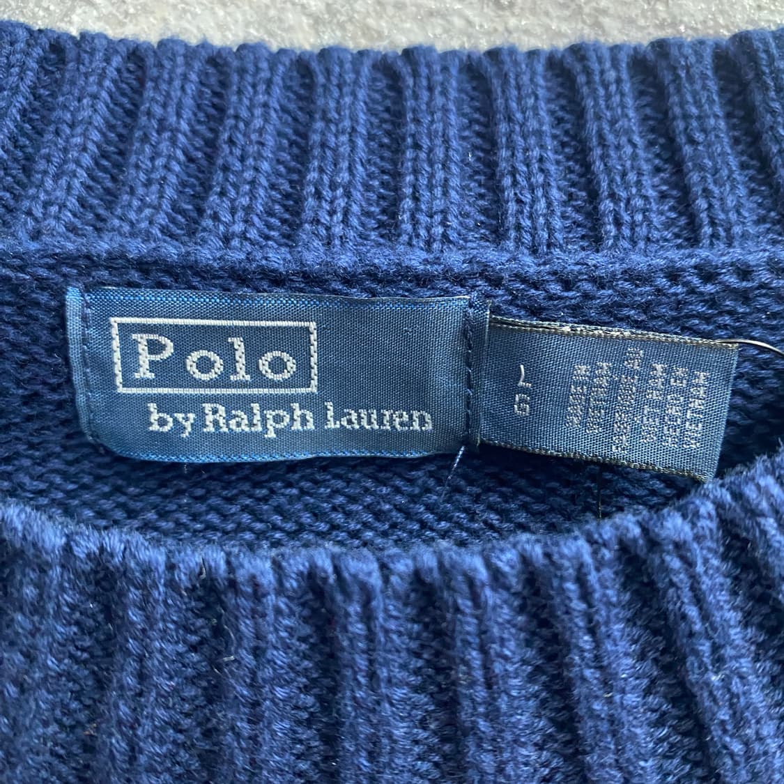 폴로랄프로렌 곰돌이 베어 네이비 성조기 니트 B3757  상품이미지4