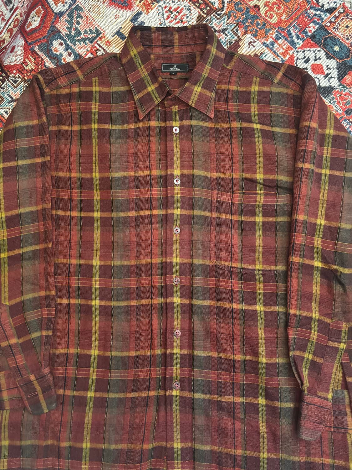 Japanese Vintage 90s check pattern 상품이미지2