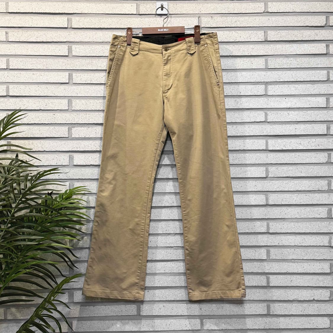 EDWIN 에드윈 503K 웨스턴 데님팬츠 백포켓 벨트루프 디테일 베이지 상품이미지1