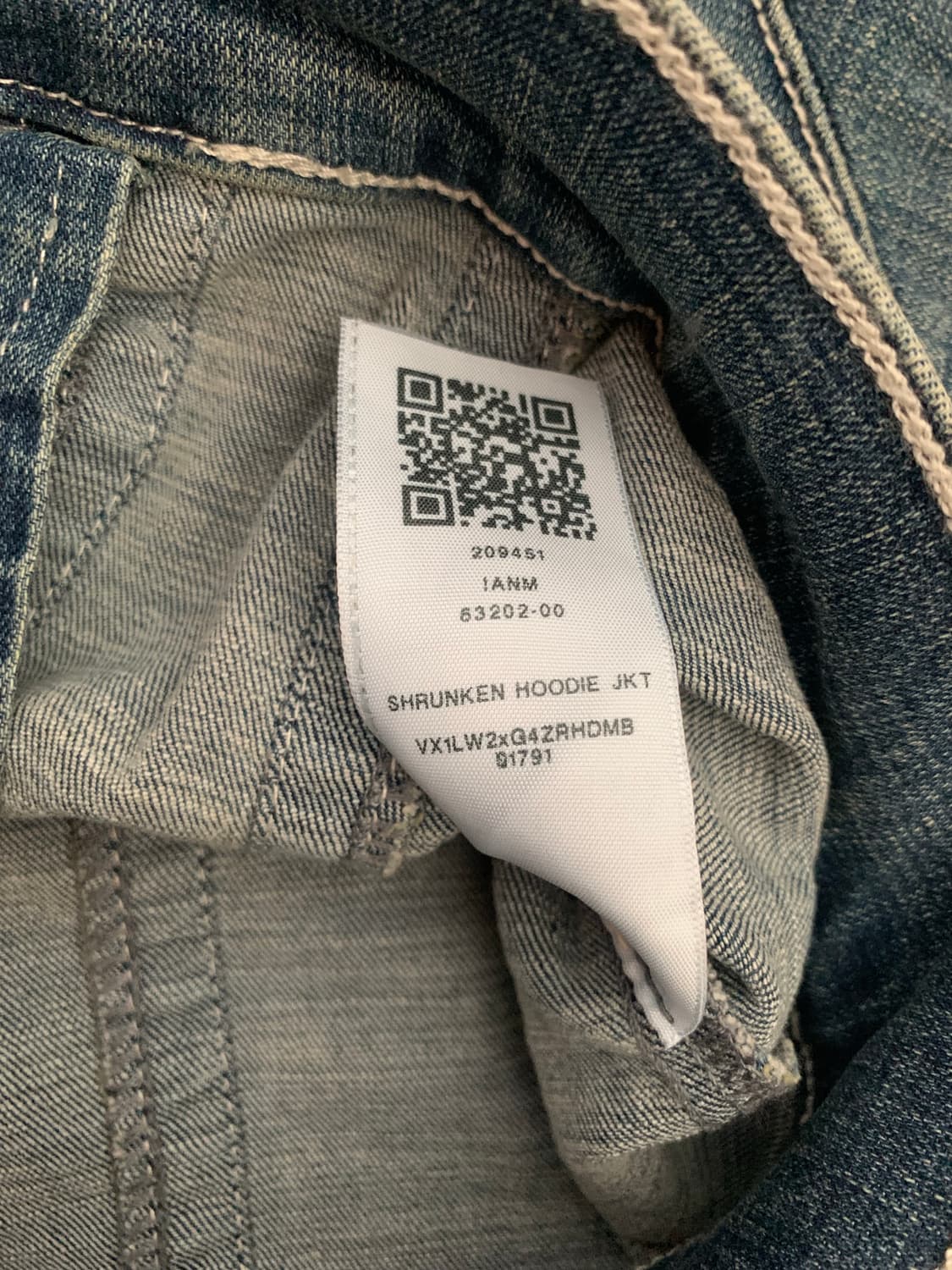 [XS,S] 트루 릴리젼 후드 데님 자켓 상품이미지6