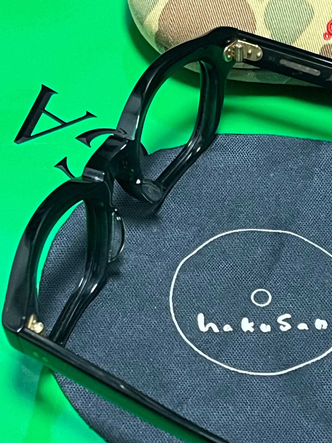 하쿠산 블랙 뿔테 상품이미지3