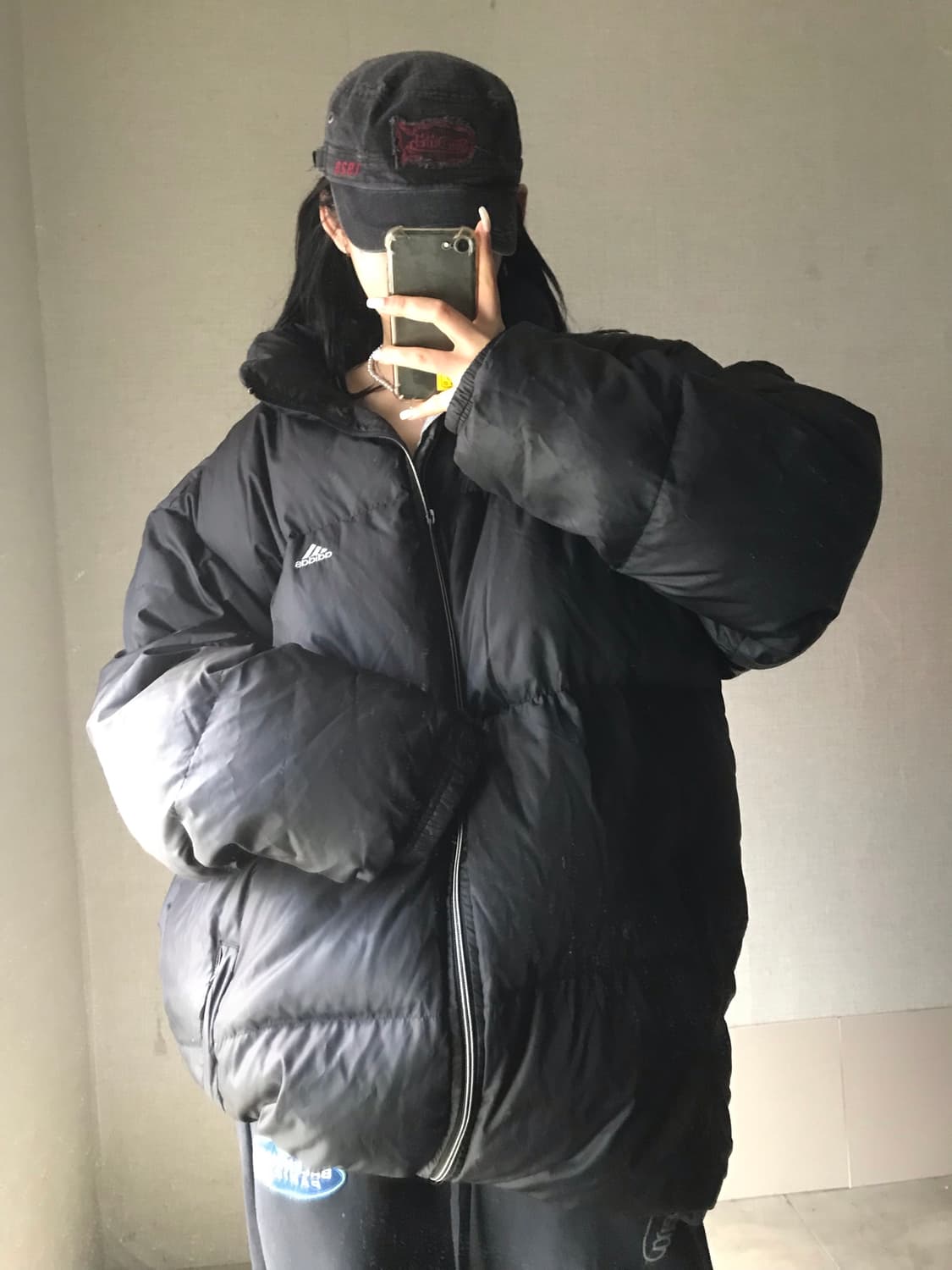 아디다스 90s 블랙 패딩 상품이미지2